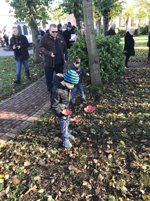 Remembrance Sunday Poppy Planting